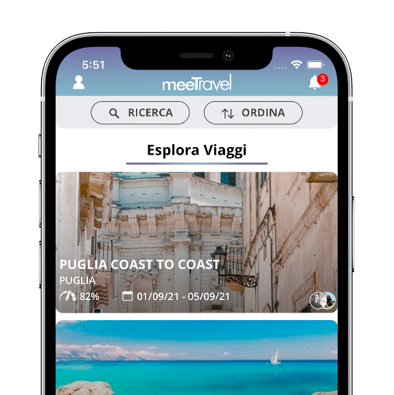 The MeeTravel app is built with React Native.